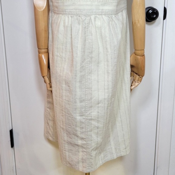 Prana Grace Trail Dress L Organic Cotton Hemp Blend Midi Travel Adventure Work - Picture 8 of 10